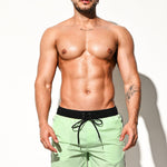 Men's Solid-Colored Breathable Mesh Board Shorts