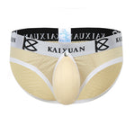 2 Pack Men's Sexy Mesh Front Opening Sponge Coaster Briefs