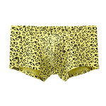 3 Pack Men's Leopard Cotton Breathable & Low-Rise Trunks