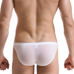 Men's Low Waist Ice Silk Transparent Seamless Bikini