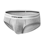 2-Pack Men's Threaded Design Breathable Comfort Low-Rise Thin U-convex Briefs