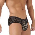 2 Pack Men's Mesh Breathable Large U-Pouch Quick-Dry Low-Rise Sexy Trunks