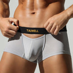 2 Pack Men's Soft Touch Mid-Rise Cooling Minimalist Design Trunks