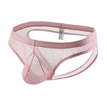 4 Pack Men's Cooling Airflow Solid Color Skin-Friendly Jockstraps