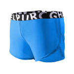 2 Pack Men's Ice Silk Side-Slit Athletic Loose Fit Elastic Lounge Sleep Boxer Shorts