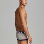 3 Pack Men's Low-Rise Premium Cotton Seamless Comfort Stretch Fit Trunks