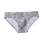 4 Pack Men's U-Pouch Leopard Print Sexy & Contour Fit Briefs