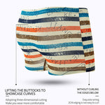 5 Pack Men's Trendy Prints Mid-Rise Skin-Friendly Cooling Airflow Boxer Briefs