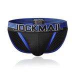 Men's Color Fabric Elastic Waistband Bikini