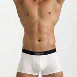 2 Pack Men's Sweat-Wicking Solid U-Pouch Breathable Trunks