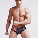 Men's Youth Training Fashion Print Swim Brief