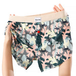 3 Pack Men's Trendy Print Ice Silk & Breathable Casual Style Boxers Shorts