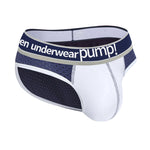 2 Pack Men's Breathable Mesh Comfortable U-convex Large Pouch Sports Briefs