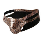 2-pack Men's Snake Print Hollow Briefs