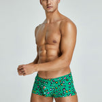 2 Pack Men's Breathable Cotton Printed Low-Rise Seamless Comfort Trunks