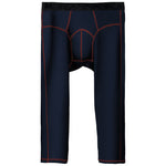 2-pack Men's Large Size High Elastic U-shaped Convex Pocket Warm Cropped Trousers