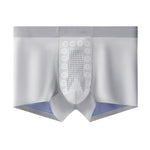 3 Pack Men's Seamless Breathable Trunks with 7A Antibacterial Mulberry Silk Lining