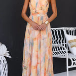 Halter™ - Maxi Dress with Print