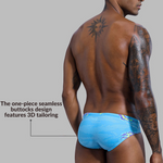 Men's Low-Rise Printed Casual Swim Brief