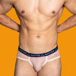 2 Pack Men's Low-Rise Sexy Lace U-Pouch Briefs