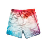 Men’s Striped Print Drawstring Board Shorts