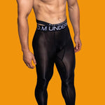 Men's Low-Rise Breathable Silk-Like Semi-Transparent Tights