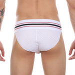 2 Pack Men's High-Stretch Rainbow Sports Comfort Bikini