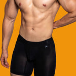 2 Pack Men's Trendy Breathable Ice Silk Boxer Briefs
