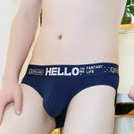 Men's Cotton Ribbed Breathable Briefs with 3D Pouch