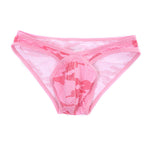 3 Pack Men's Ultra-Thin Camo U-Pouch High-Rise Mesh Breathable Bikinis