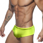 Men's Anti-Odor Sporty Cut Solid Color Swim Briefs