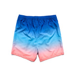 Men’s Striped Print Drawstring Board Shorts