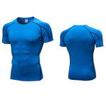Men's Full Coverage Mesh Panel Quick-Dry Fabric Odor-Control Tops & Tights