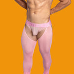 Men's Low-Waist Sexy Hollow Silk-Smooth Semi-Transparent Thermal Pants