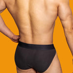 2 Pack Men's Low-rise High-cut Solid Briefs
