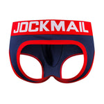 2 Pack Men's Sexy Cheeky Ultra-Soft Cotton Low-Rise & Revealing Supportive Jockstraps