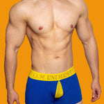 2 Pack Men's Mesh Transparent Open-Cut Cotton Mesh Trunks