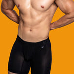 2 Pack Men's Trendy Breathable Ice Silk Boxer Briefs