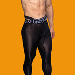 Men's Low-Rise Breathable Silk-Like Semi-Transparent Tights