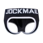 2 Pack Men's Sexy Cheeky Ultra-Soft Cotton Low-Rise & Revealing Supportive Jockstraps