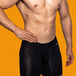 2 Pack Men's Trendy Breathable Ice Silk Boxer Briefs
