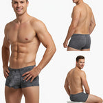 7 Pack Men's Solid Color Supportive Separated Pouch Seamless Comfort Trunks