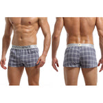 2 Pack Men's Thin & Breathable for Home & Sleep Plaid Boxers