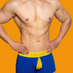 2 Pack Men's Mesh Transparent Open-Cut Cotton Mesh Trunks