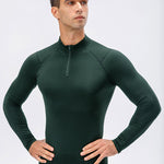 High Stretch Tight Sports Collar Long Sleeves for Men