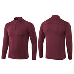 Men's Zip-Up Sports Long Sleeve Shirt