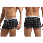 2 Pack Men's Thin & Breathable for Home & Sleep Plaid Boxers