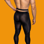 Men's Low-Rise Breathable Silk-Like Semi-Transparent Tights