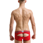 2 Pack Men's Supportive Pouch Breathable Comfort Quick-Dry Stretch Trunks