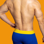 2 Pack Men's Mesh Transparent Open-Cut Cotton Mesh Trunks